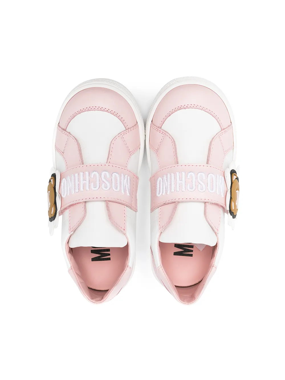 фото Moschino kids кроссовки с вышитым логотипом