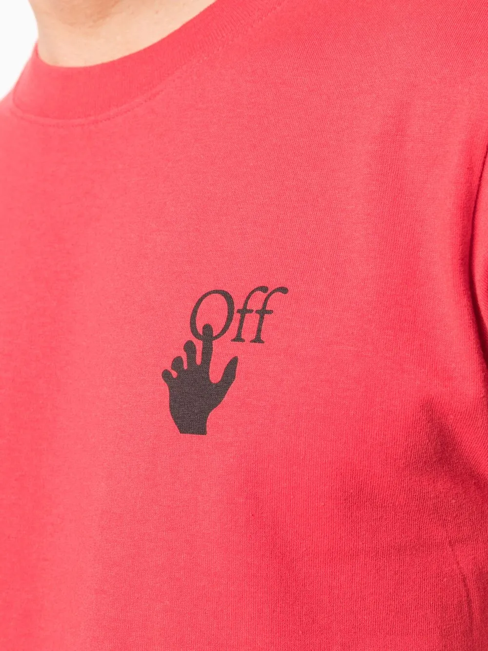 фото Off-white футболка с принтом