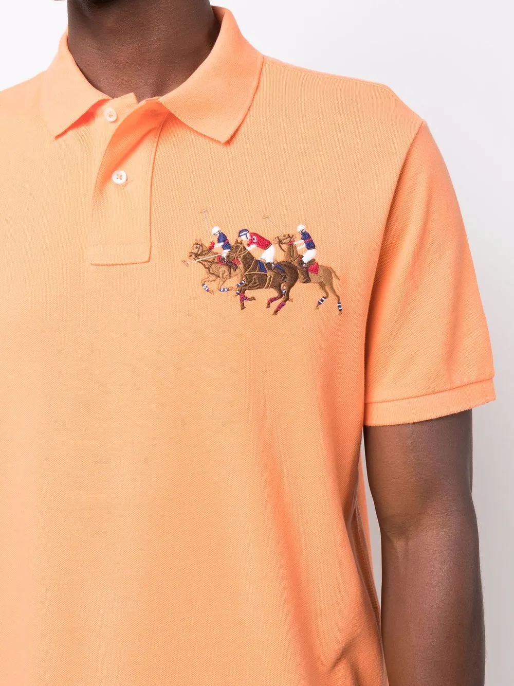 фото Polo ralph lauren рубашка поло с вышивкой polo pony