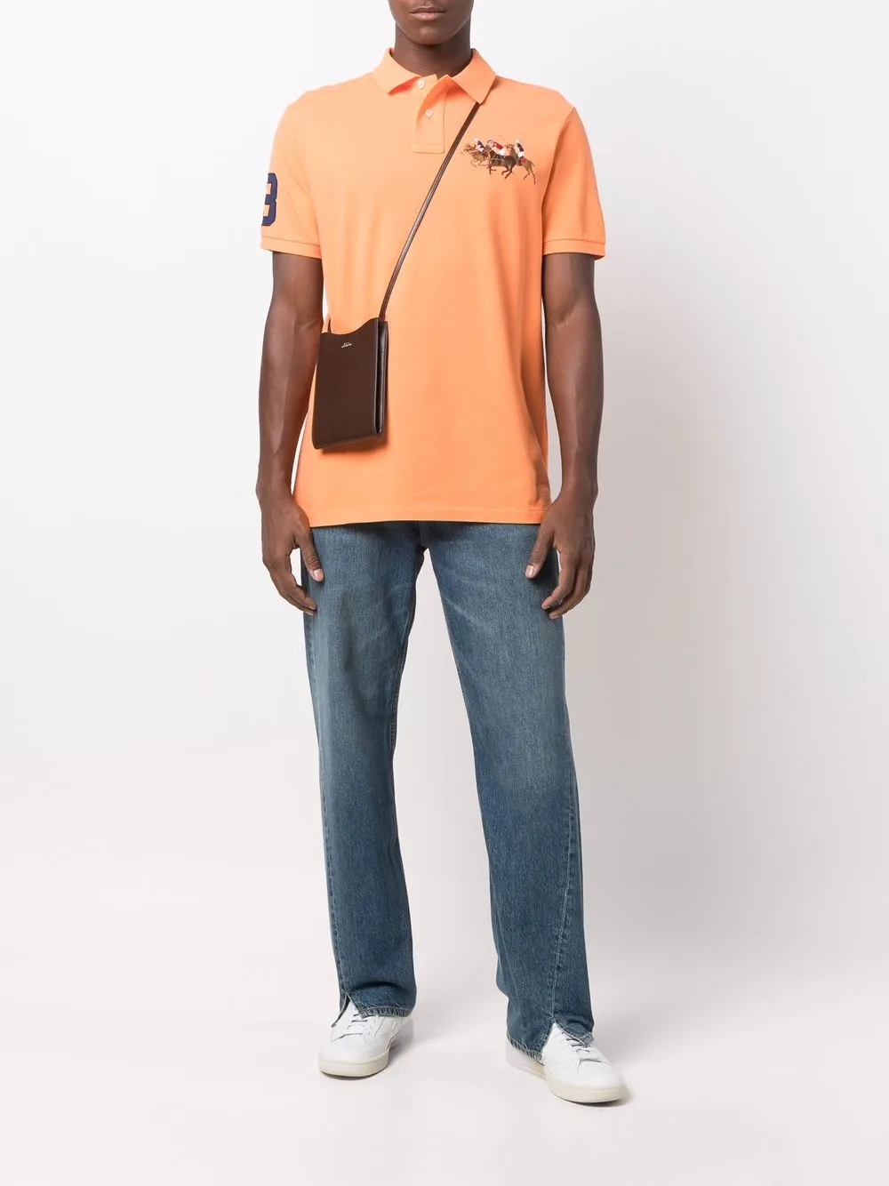 фото Polo ralph lauren рубашка поло с вышивкой polo pony