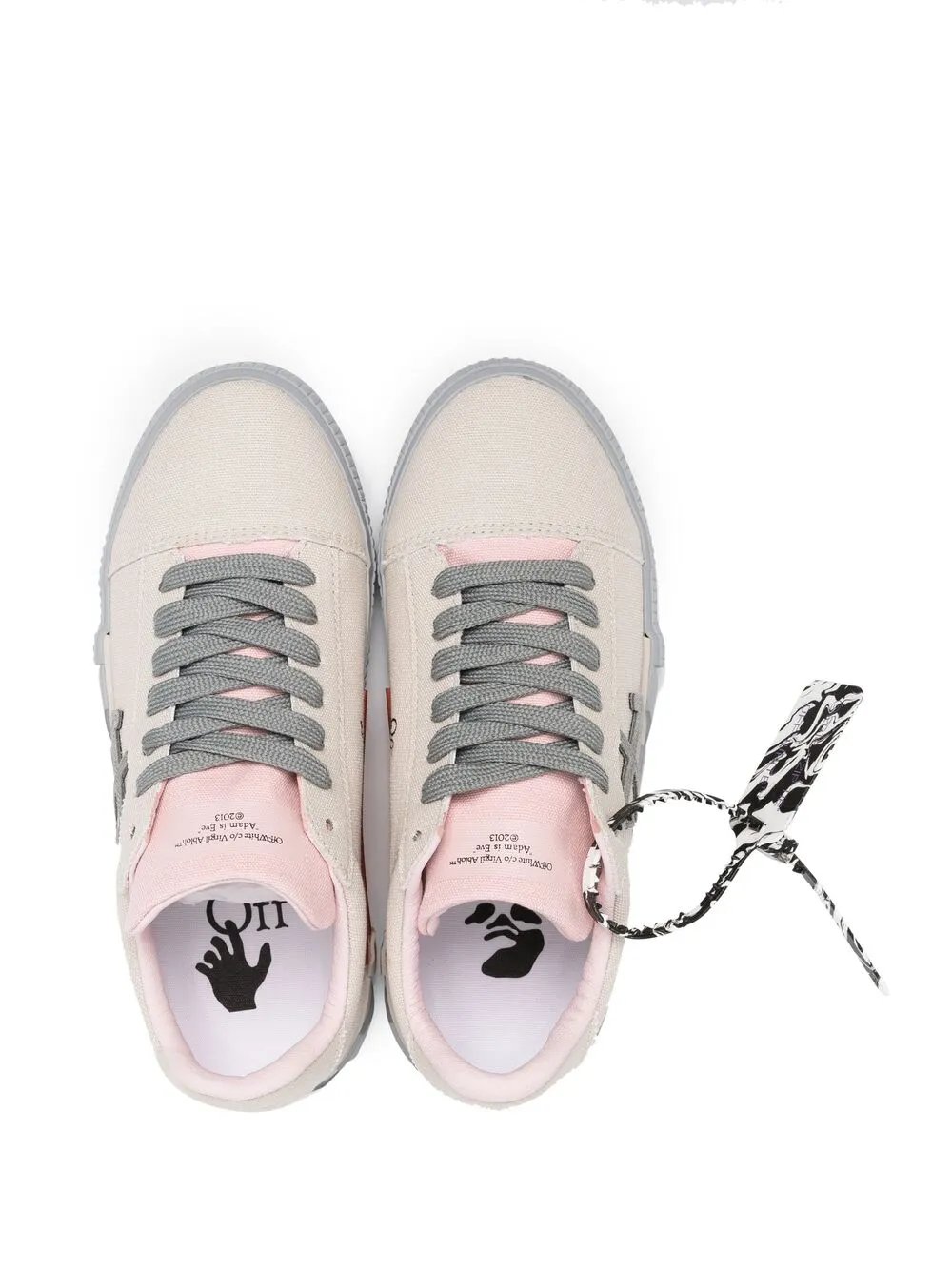 фото Off-white кеды на вулканизированной подошве