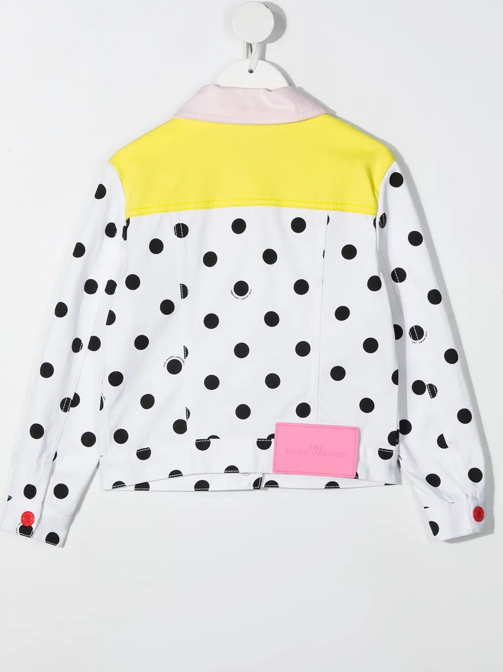 фото The marc jacobs kids джинсовая куртка в горох