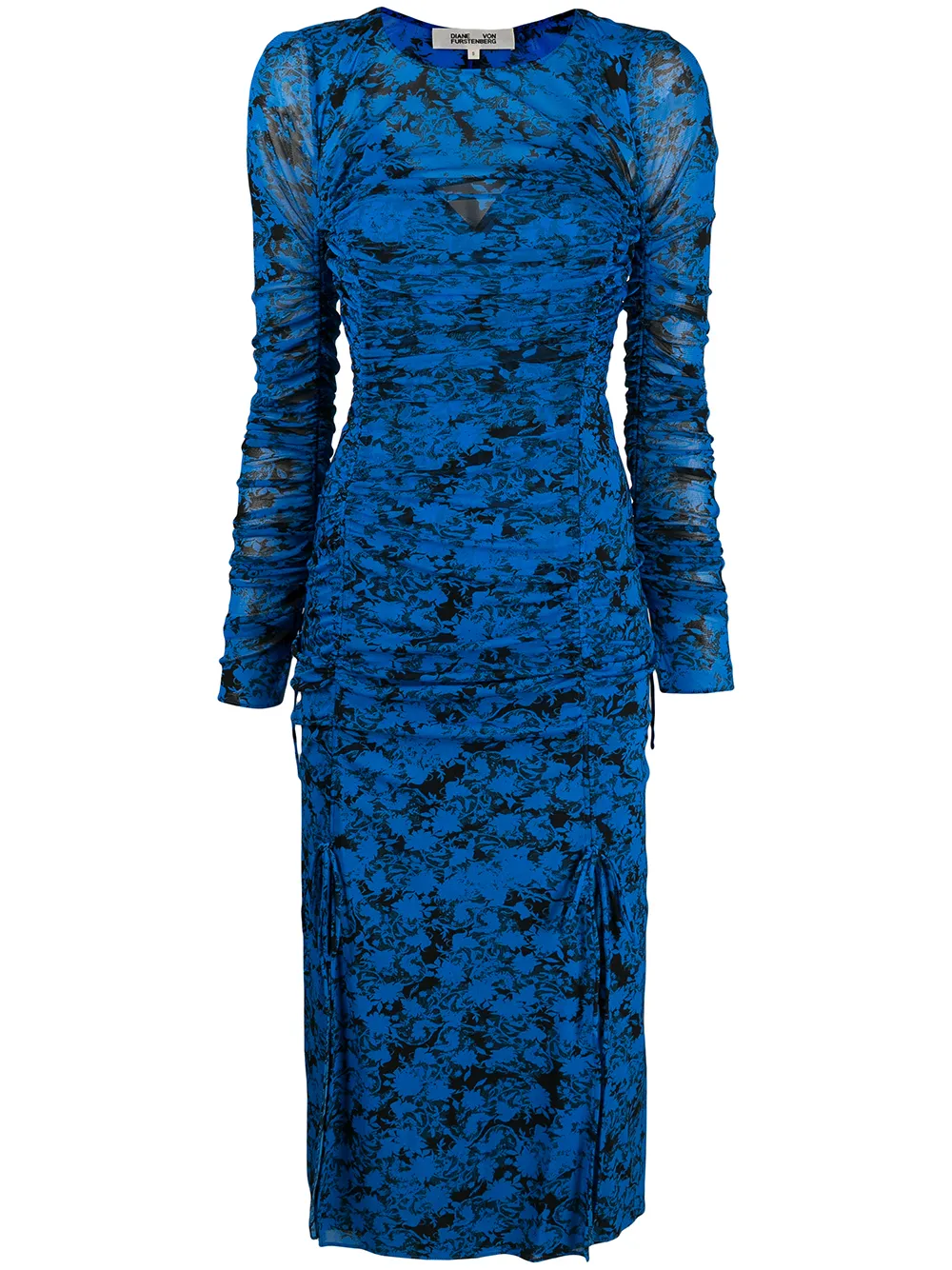 фото Dvf diane von furstenberg сетчатое платье миди corinne