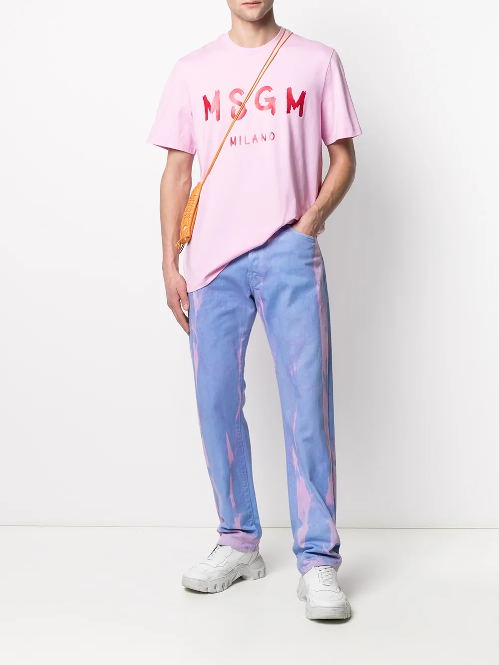 фото Msgm футболка с логотипом