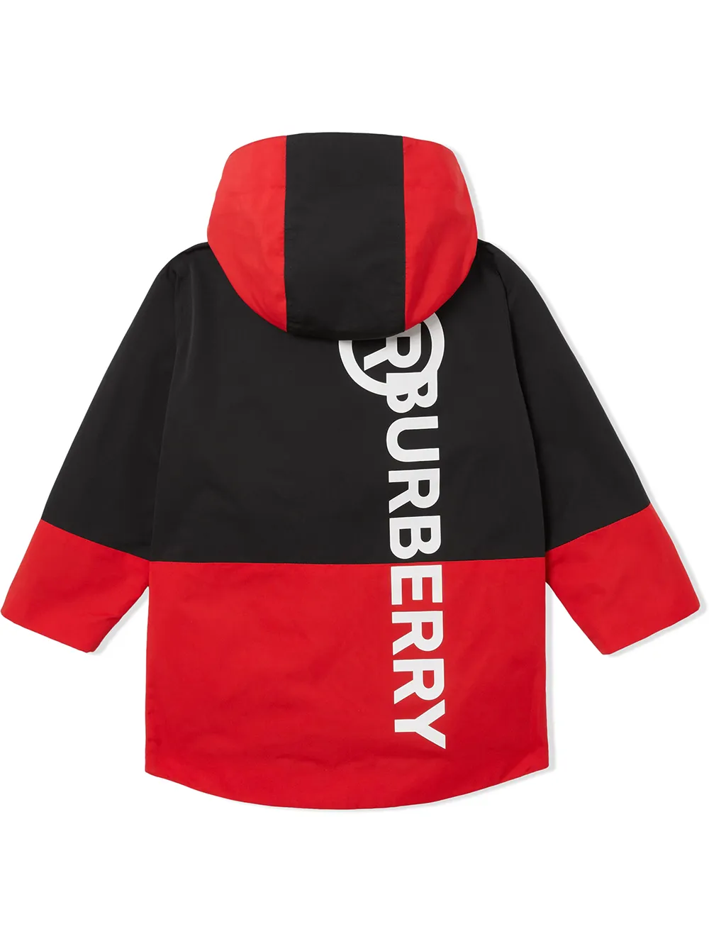 фото Burberry kids пуховик со вставками