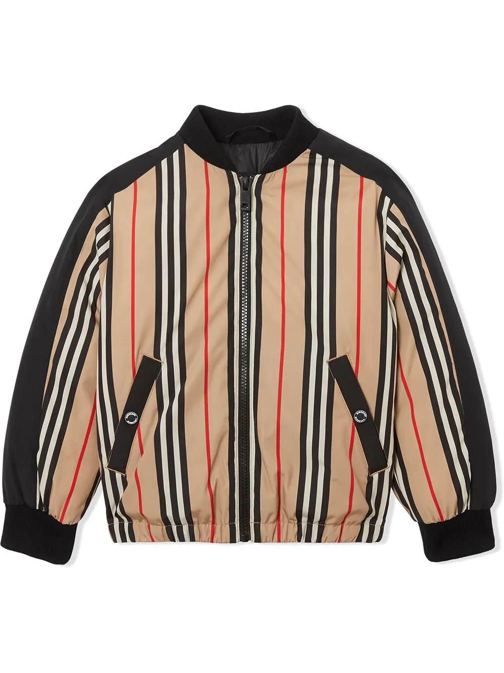 фото Burberry kids пуховик со вставками