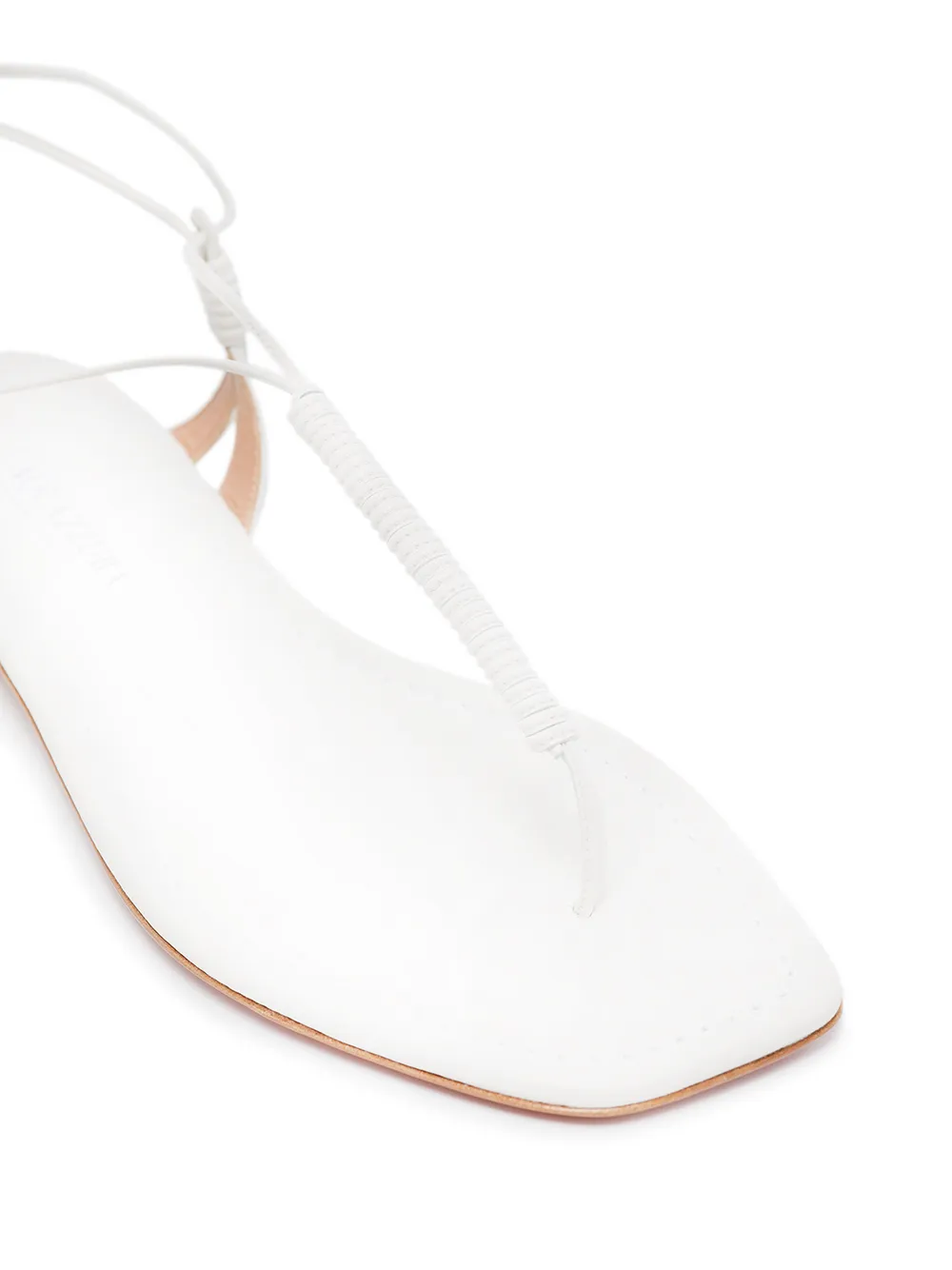 фото Aquazzura сандалии sole на плоской подошве
