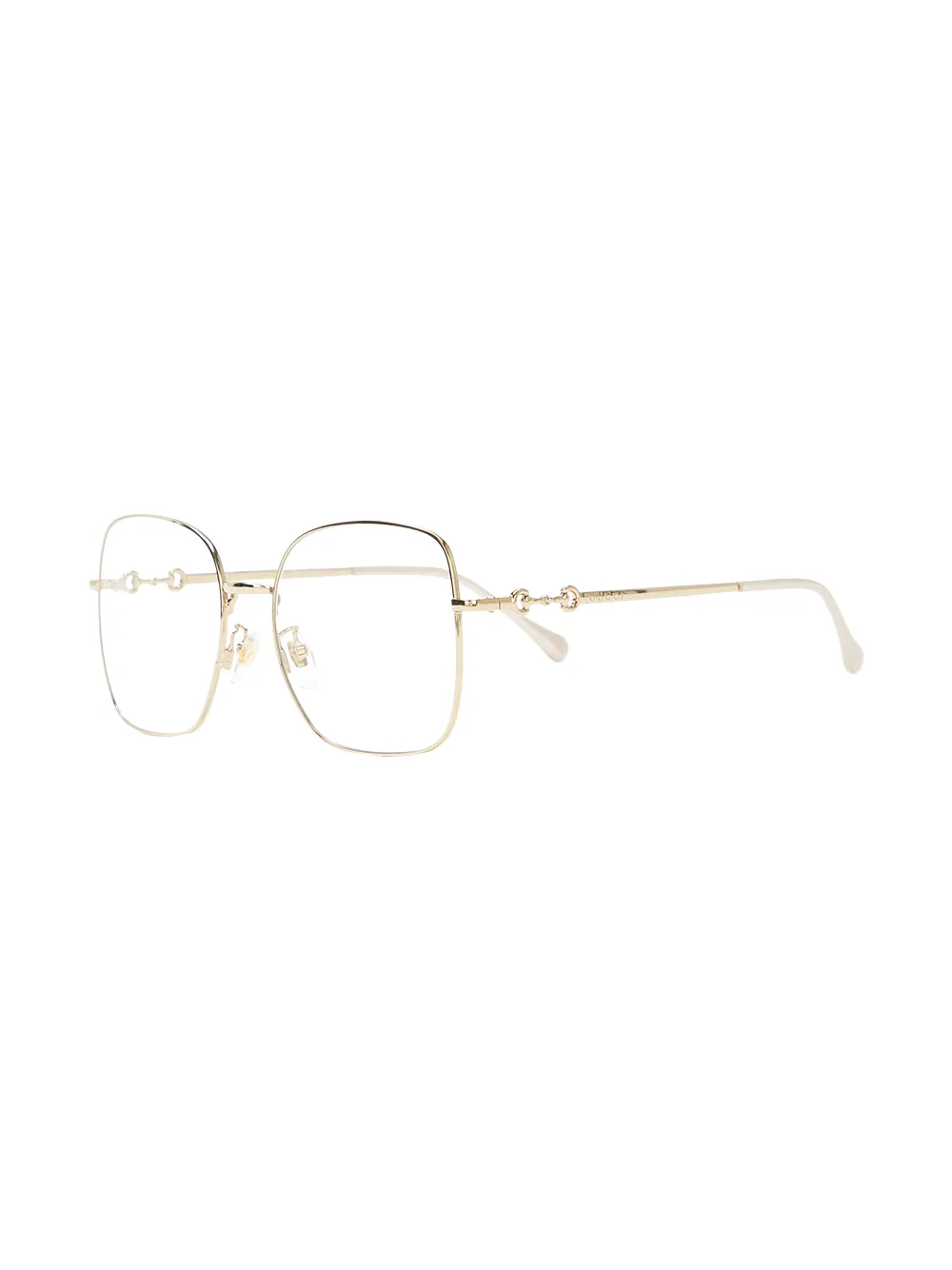 фото Gucci eyewear очки в квадратной оправе с декором horsebit