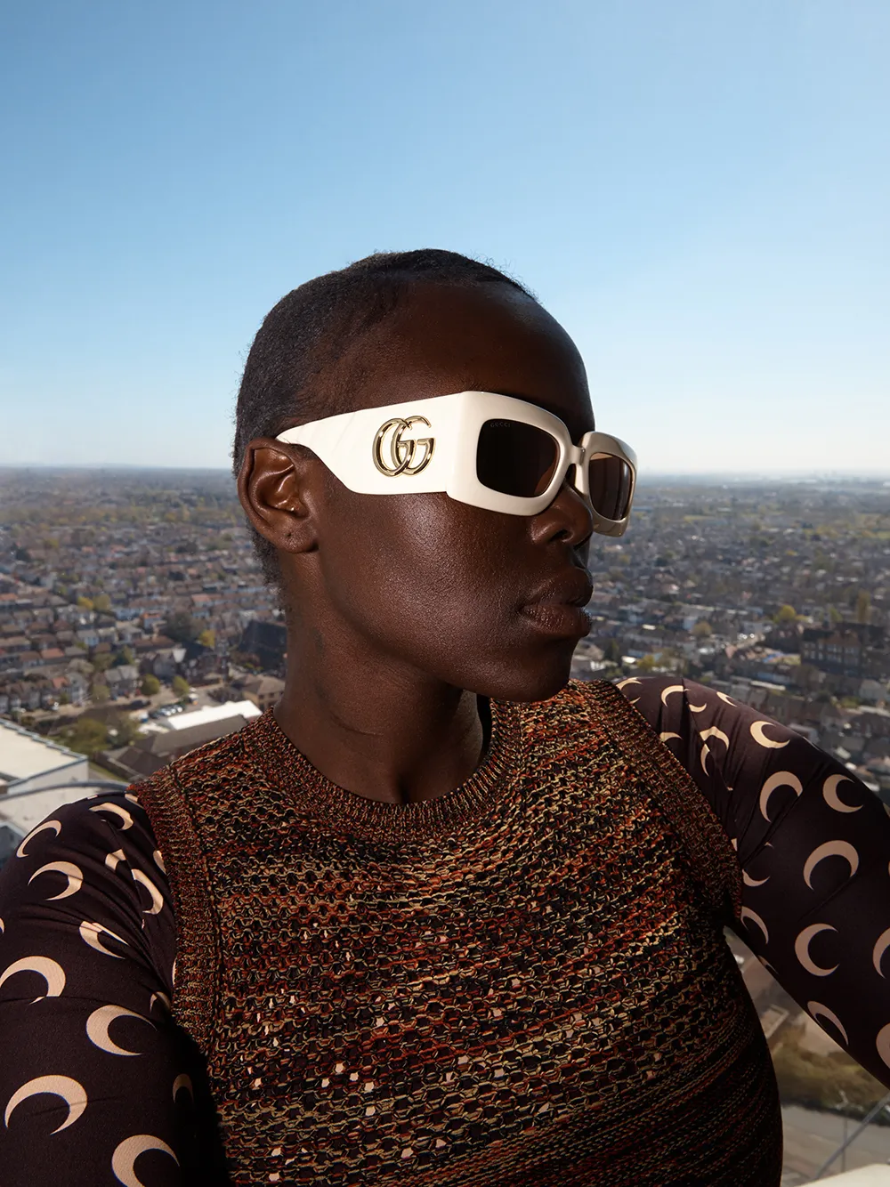 фото Gucci eyewear солнцезащитные очки с логотипом