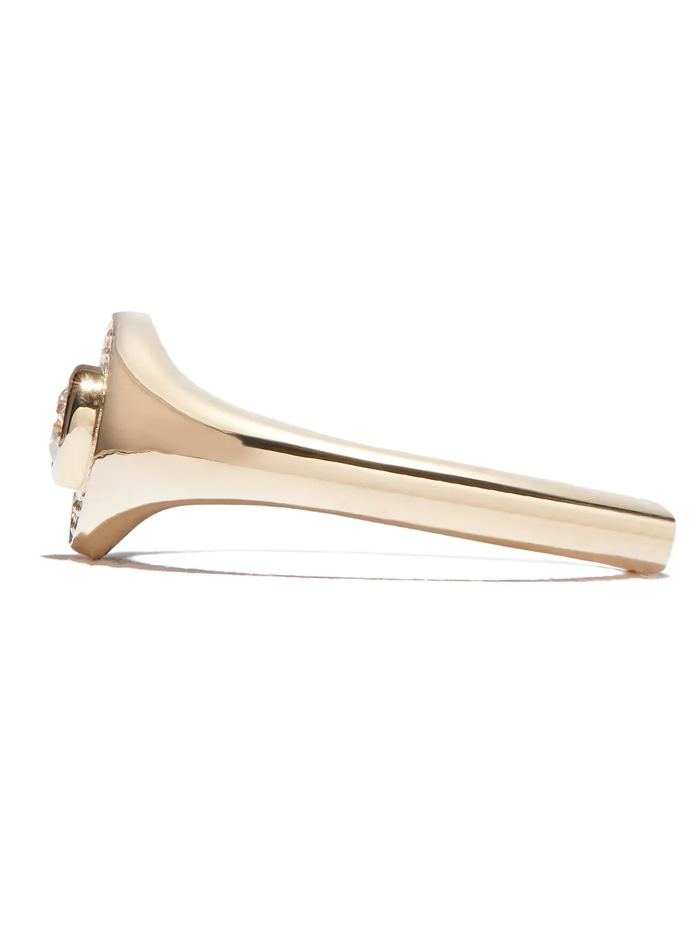 фото Zoë chicco кольцо из желтого золота с бриллиантами