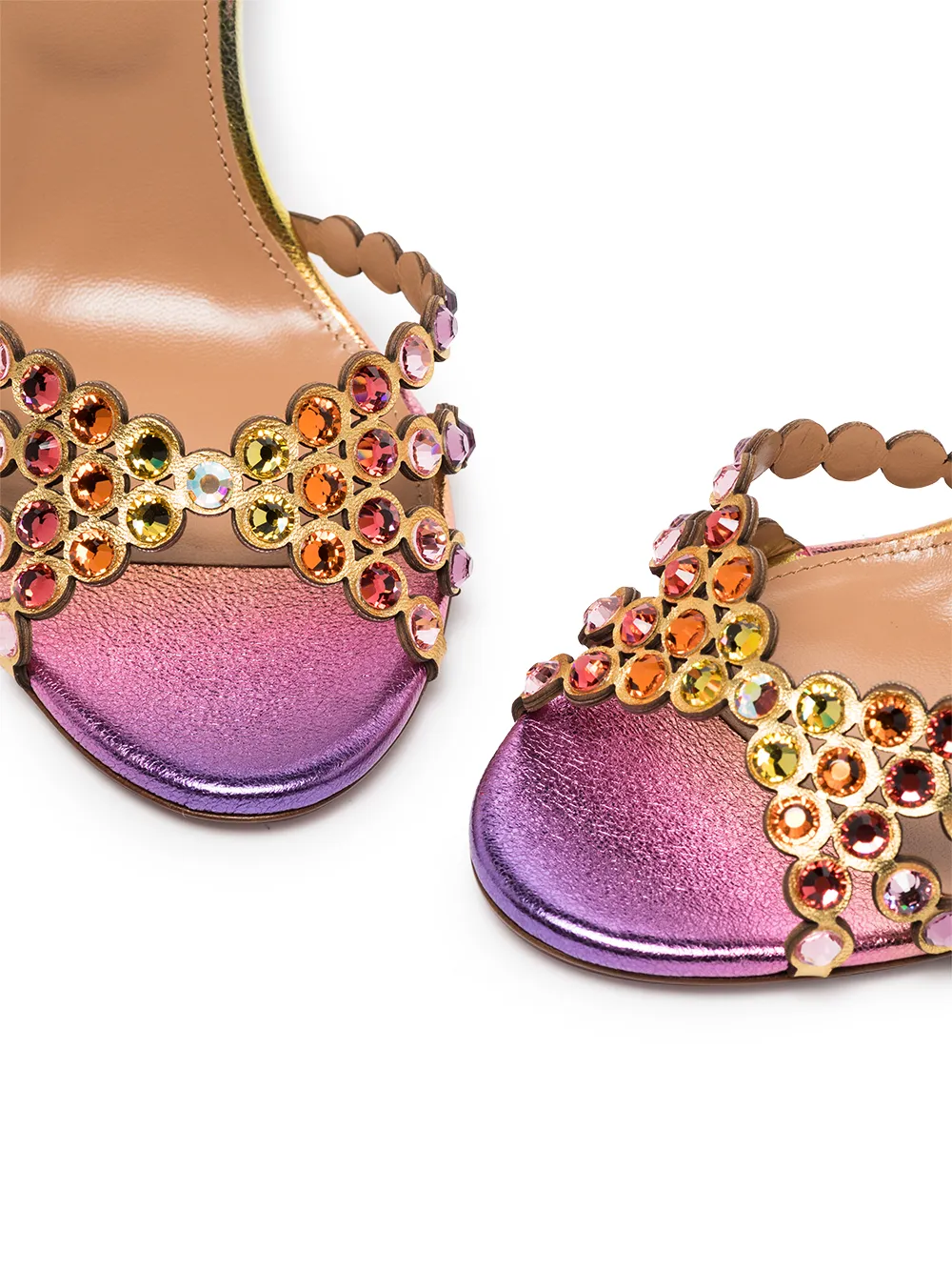 фото Aquazzura декорированные босоножки tequila 105