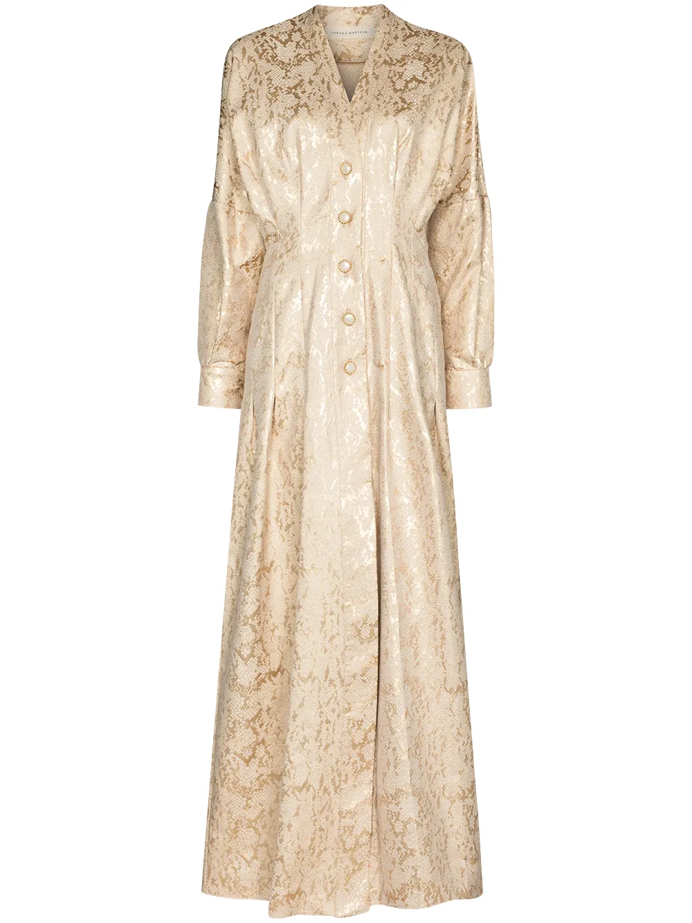 фото Sandra mansour платье макси с цветочным узором