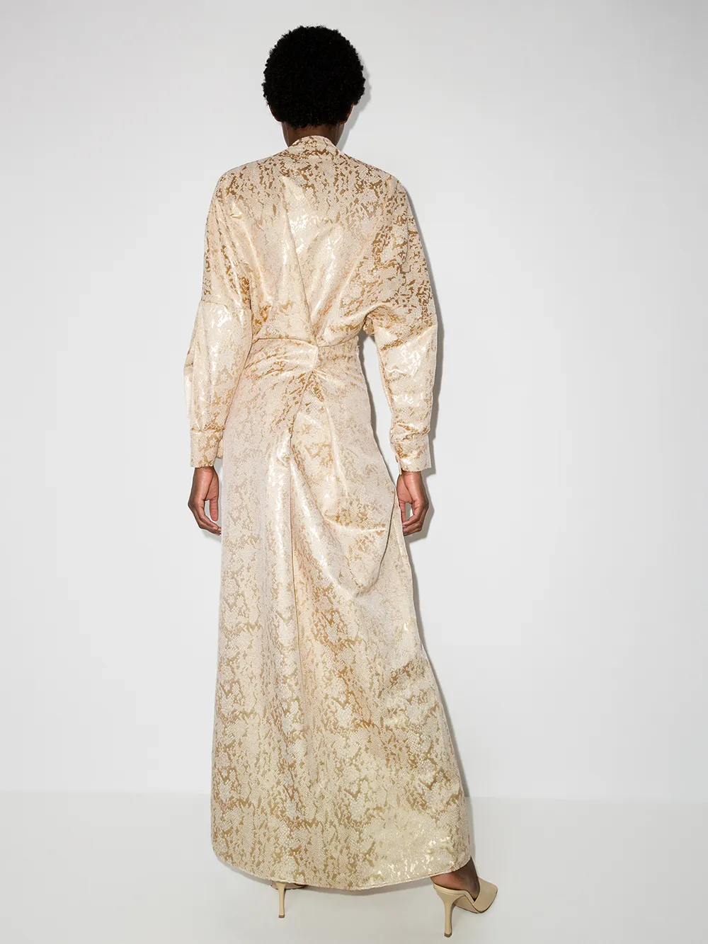 фото Sandra mansour платье макси с цветочным узором