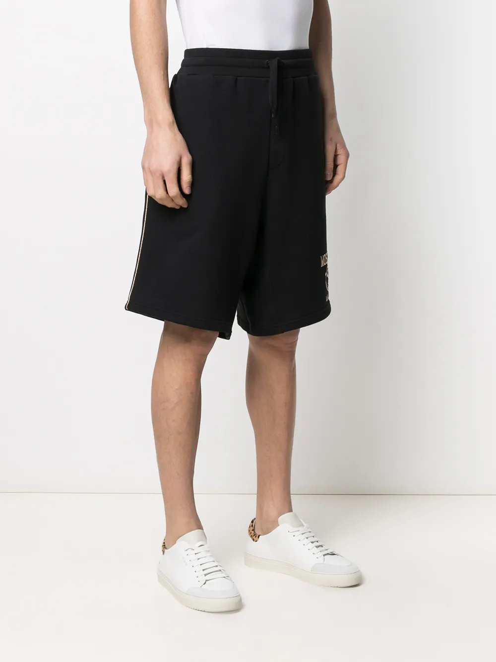 фото Moschino спортивные шорты double question mark