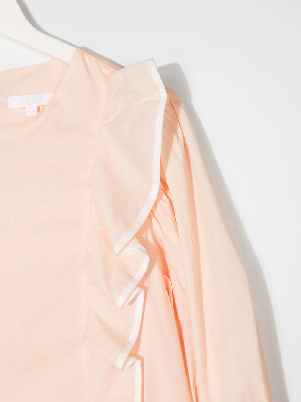 фото Chloé kids топ с длинными рукавами и оборками