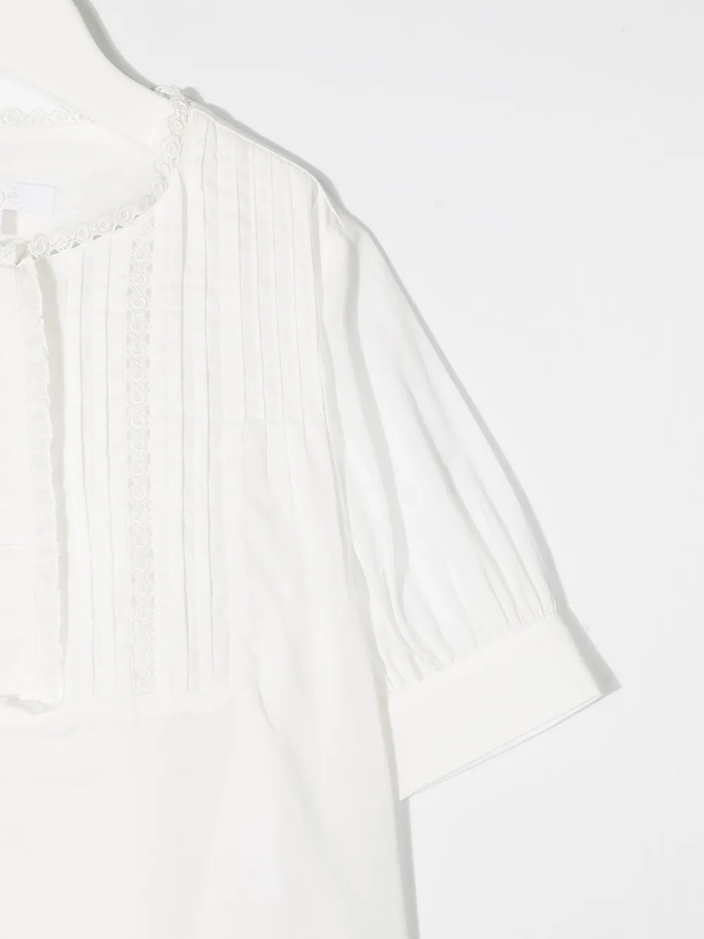 фото Chloé kids топ с круглым вырезом и короткими рукавами