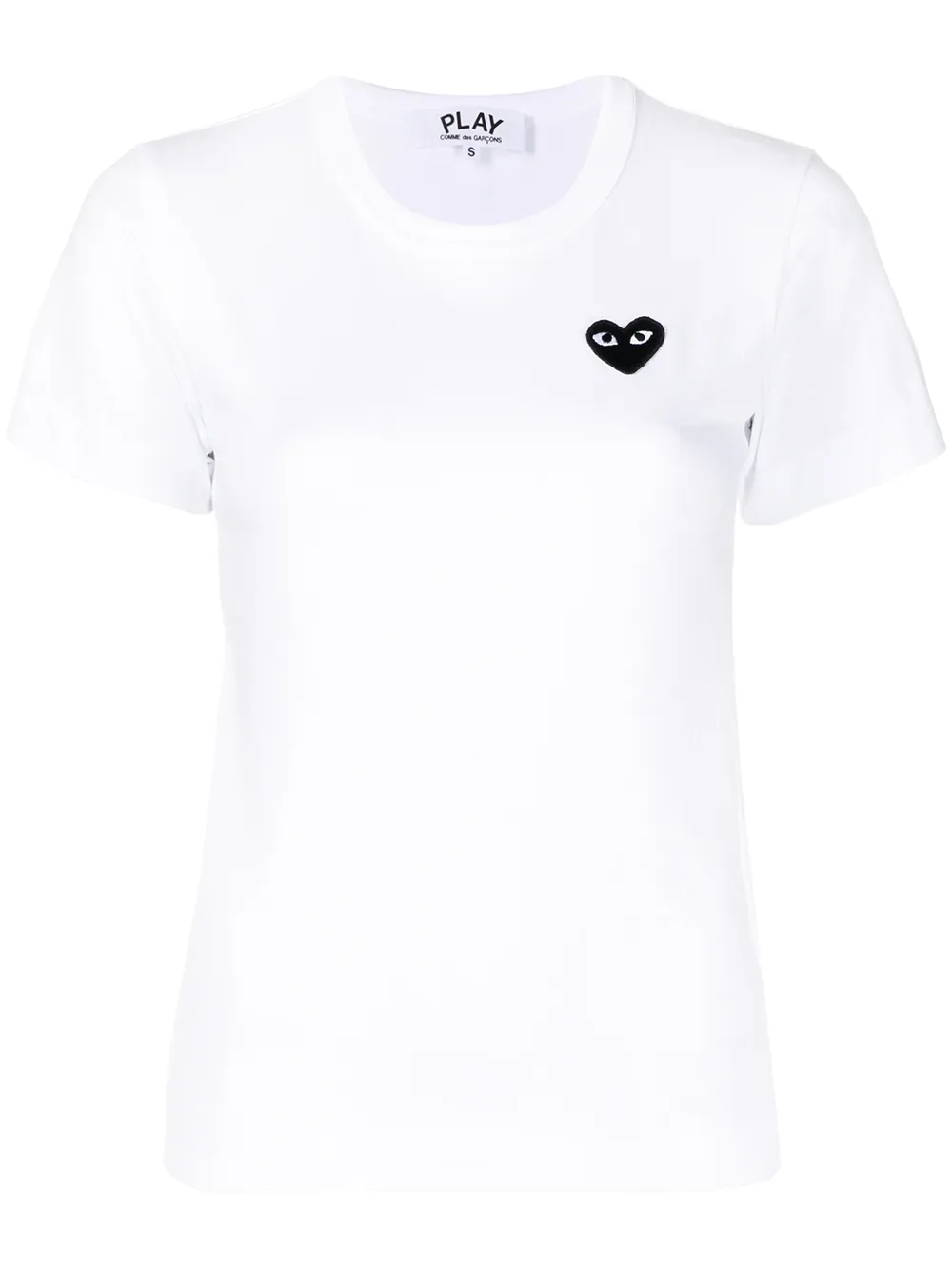 фото Comme des garçons play футболка с вышивкой