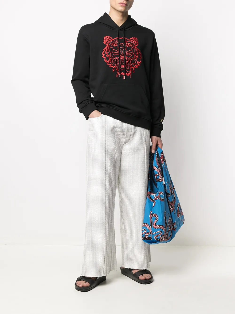 фото Kenzo худи с кулиской и вышивкой tiger