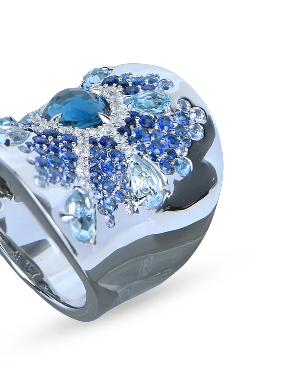 фото Rodney rayner кольцо starburst из розового золота с бриллиантами