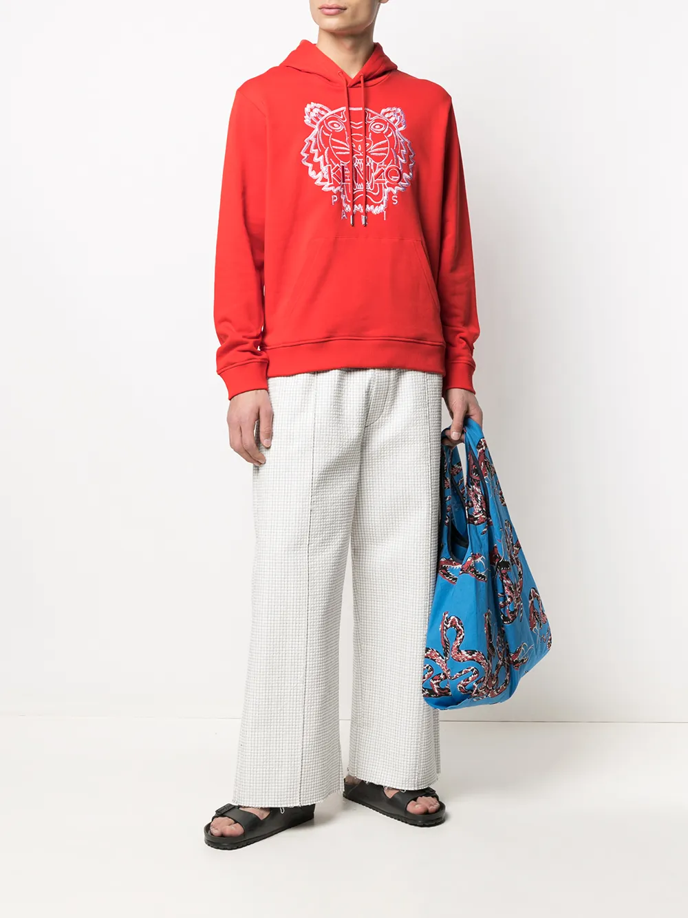 фото Kenzo худи с кулиской и вышивкой tiger
