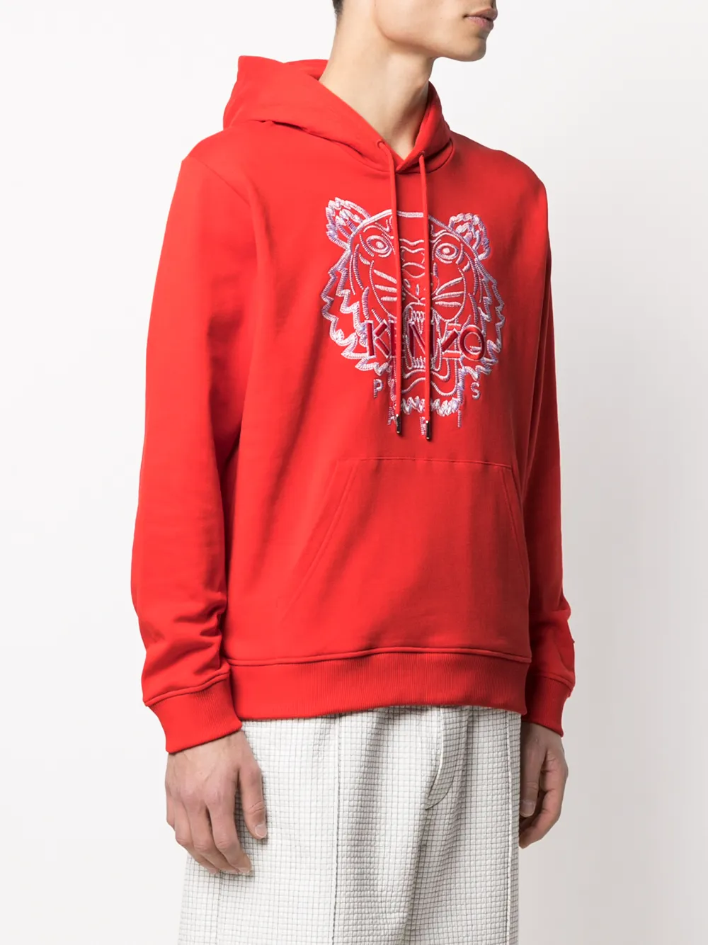 фото Kenzo худи с кулиской и вышивкой tiger