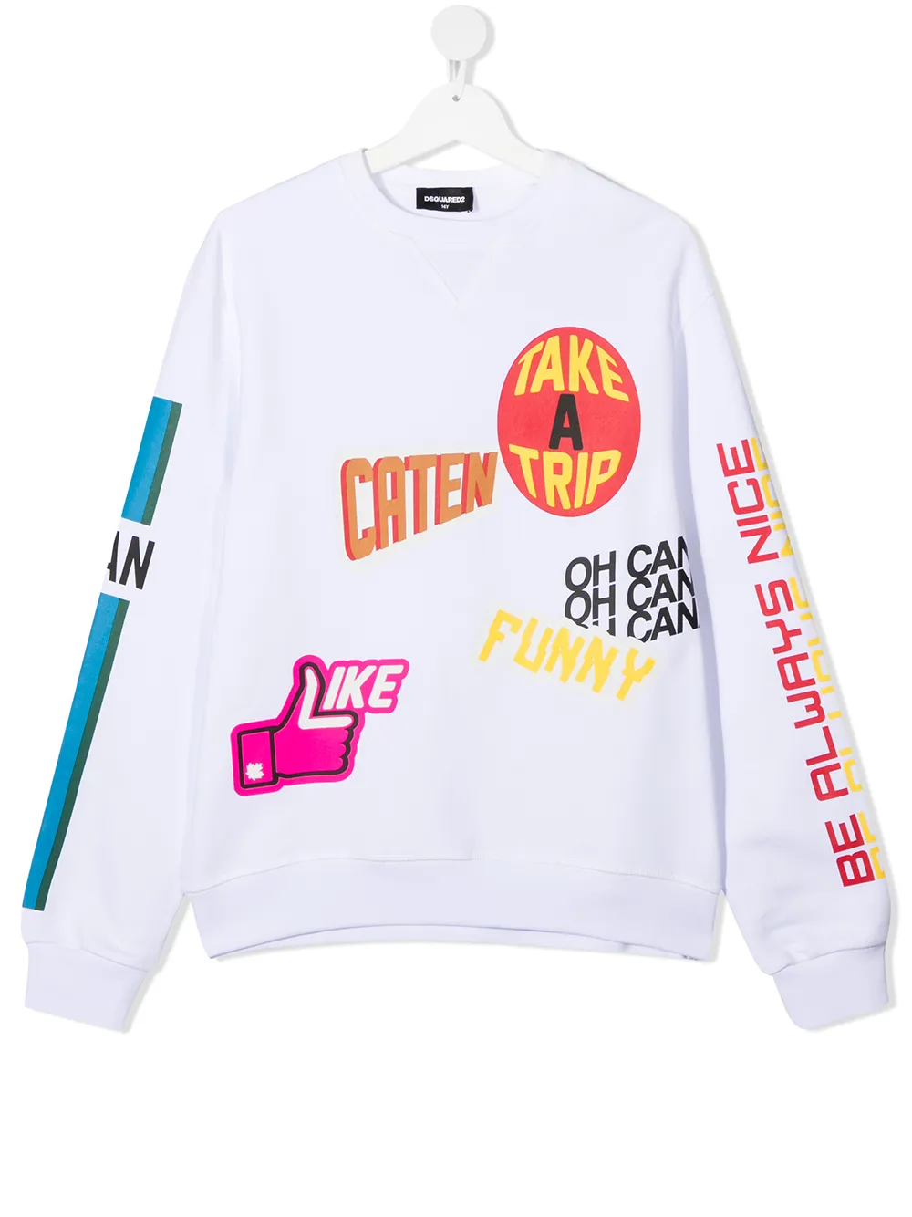 фото Dsquared2 kids толстовка с принтом