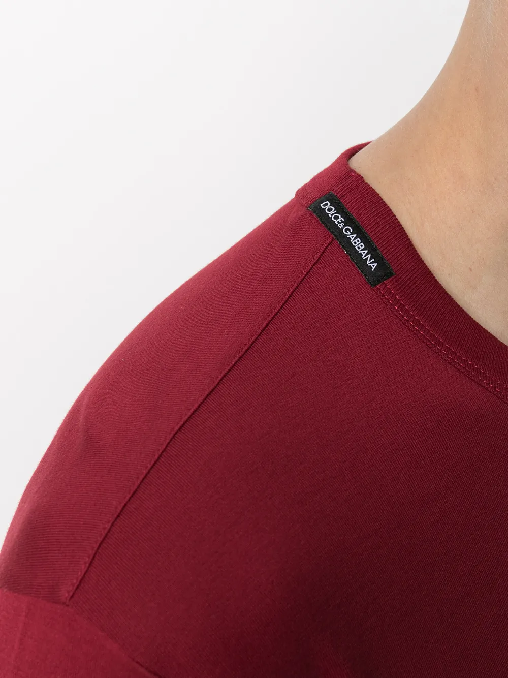 фото Dolce & gabbana футболка с нашивкой-логотипом