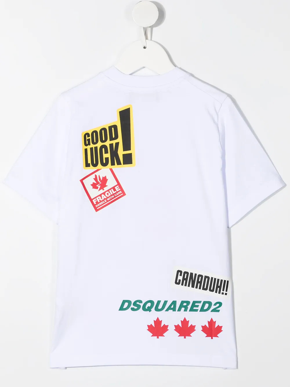 фото Dsquared2 kids футболка с графичным принтом