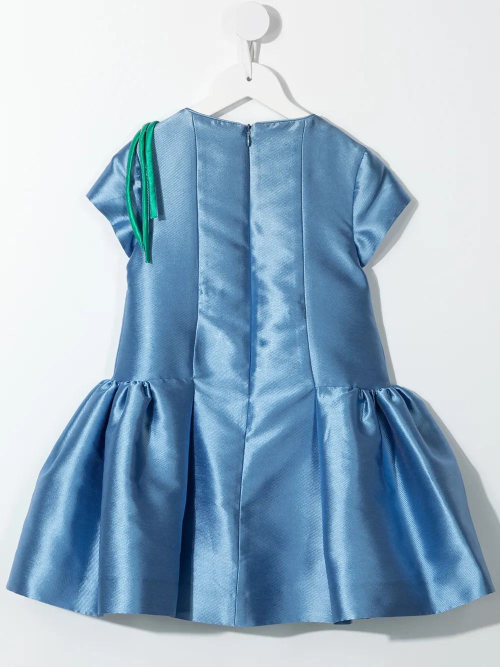 фото Valmax kids расклешенное платье с цветочной аппликацией