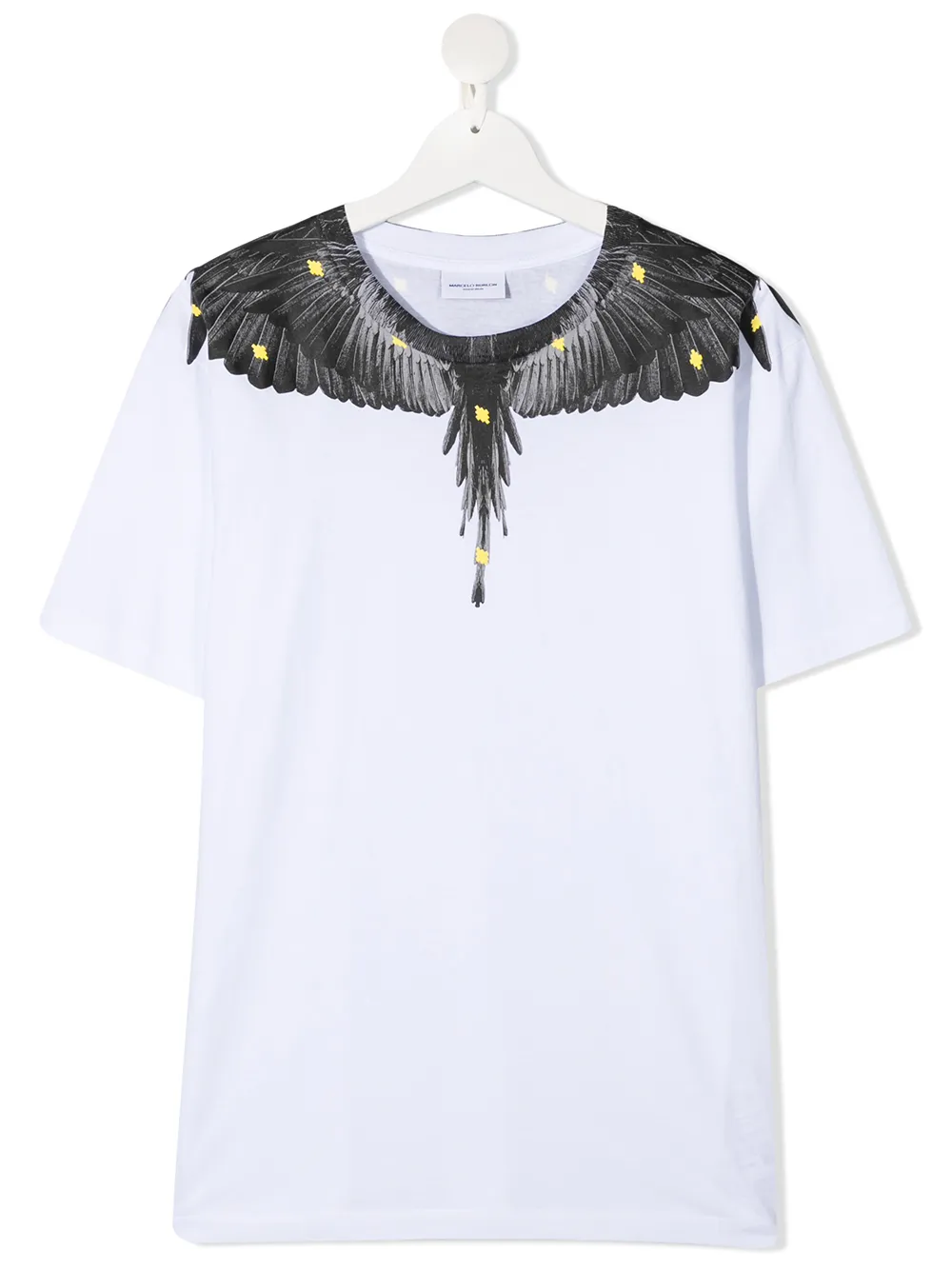 фото Marcelo burlon county of milan kids футболка с принтом wings и короткими рукавами