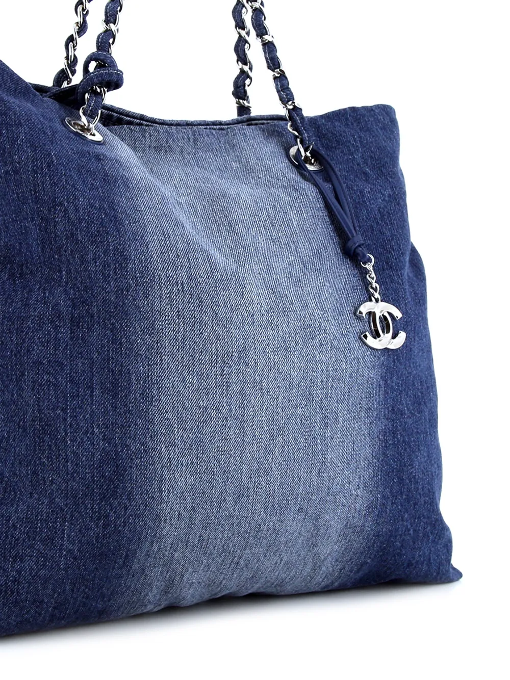 фото Chanel pre-owned джинсовая сумка-тоут grand shopping 2019-го года