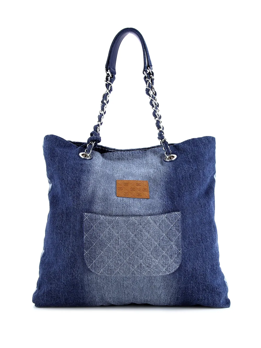фото Chanel pre-owned джинсовая сумка-тоут grand shopping 2019-го года