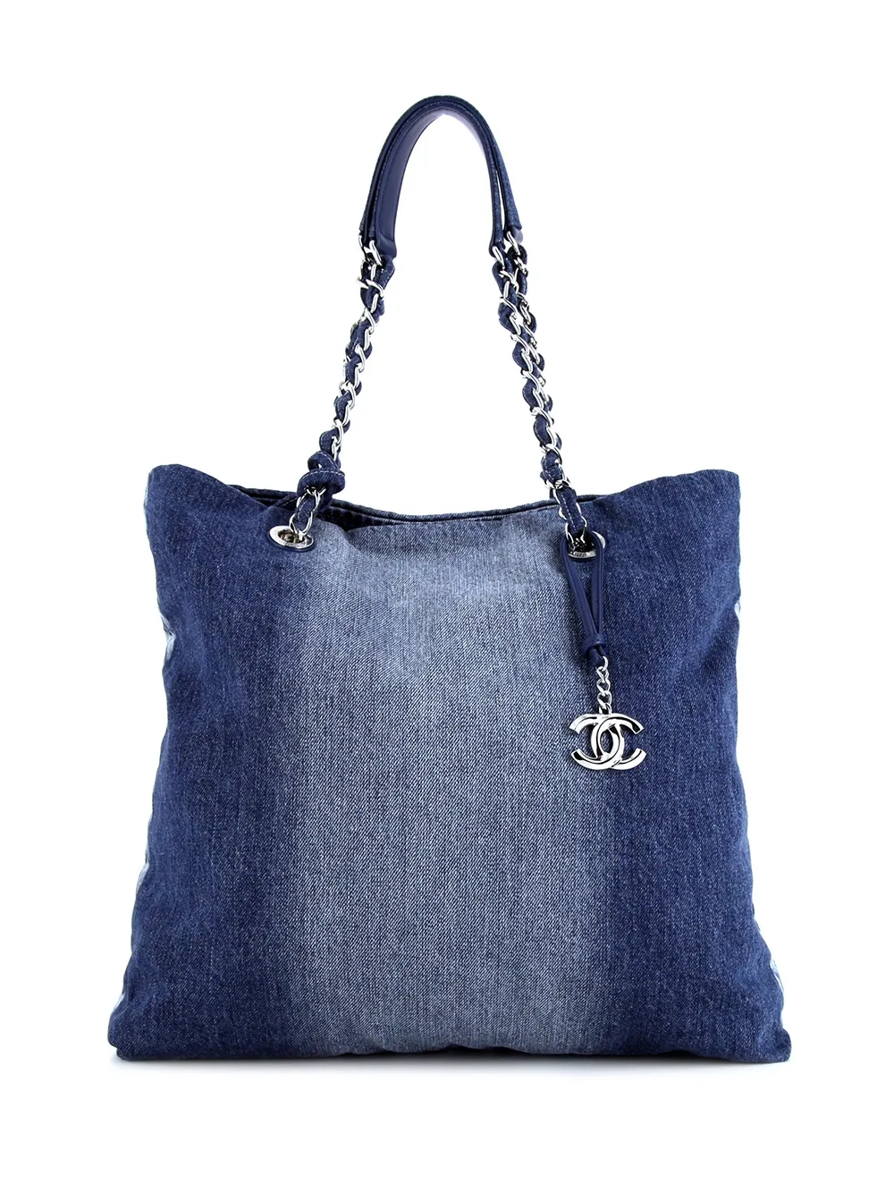 фото Chanel pre-owned джинсовая сумка-тоут grand shopping 2019-го года