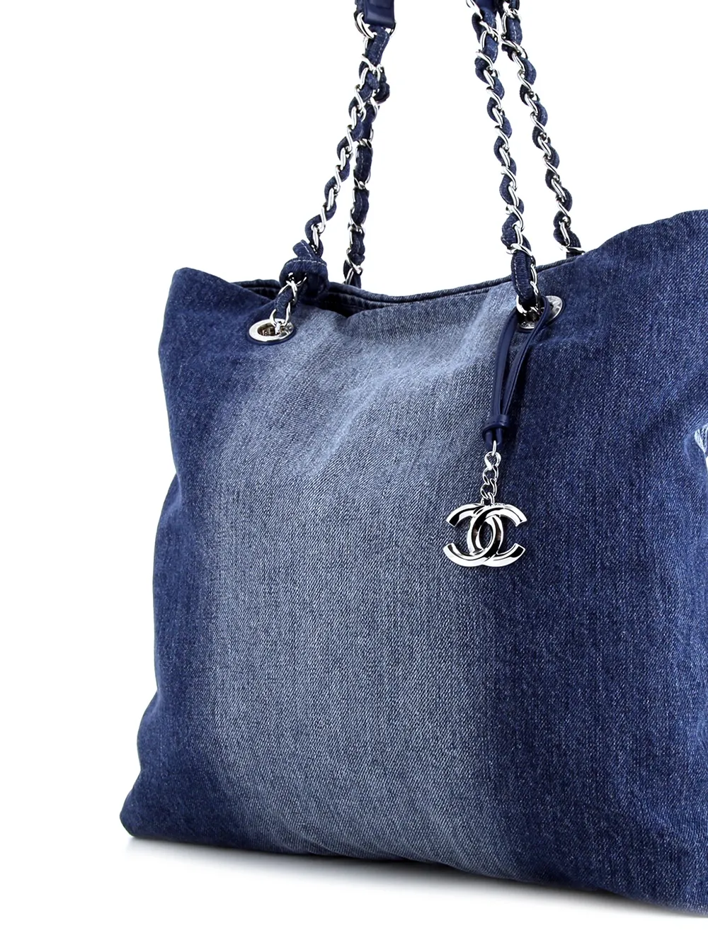 фото Chanel pre-owned джинсовая сумка-тоут grand shopping 2019-го года