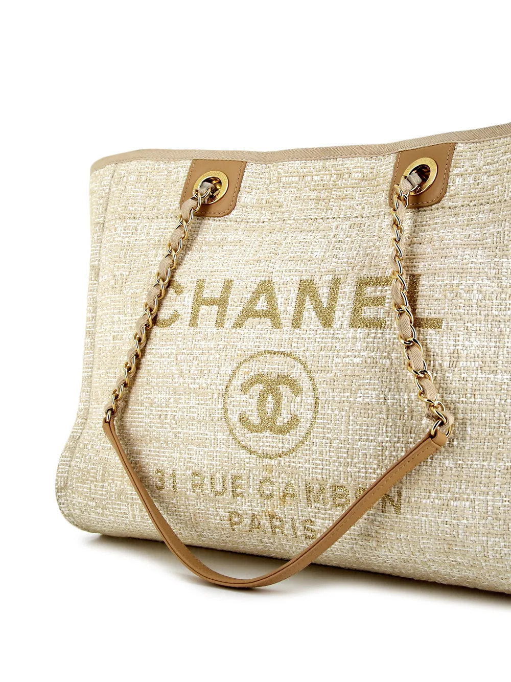 фото Chanel pre-owned сумка-тоут deauville 2018-го года