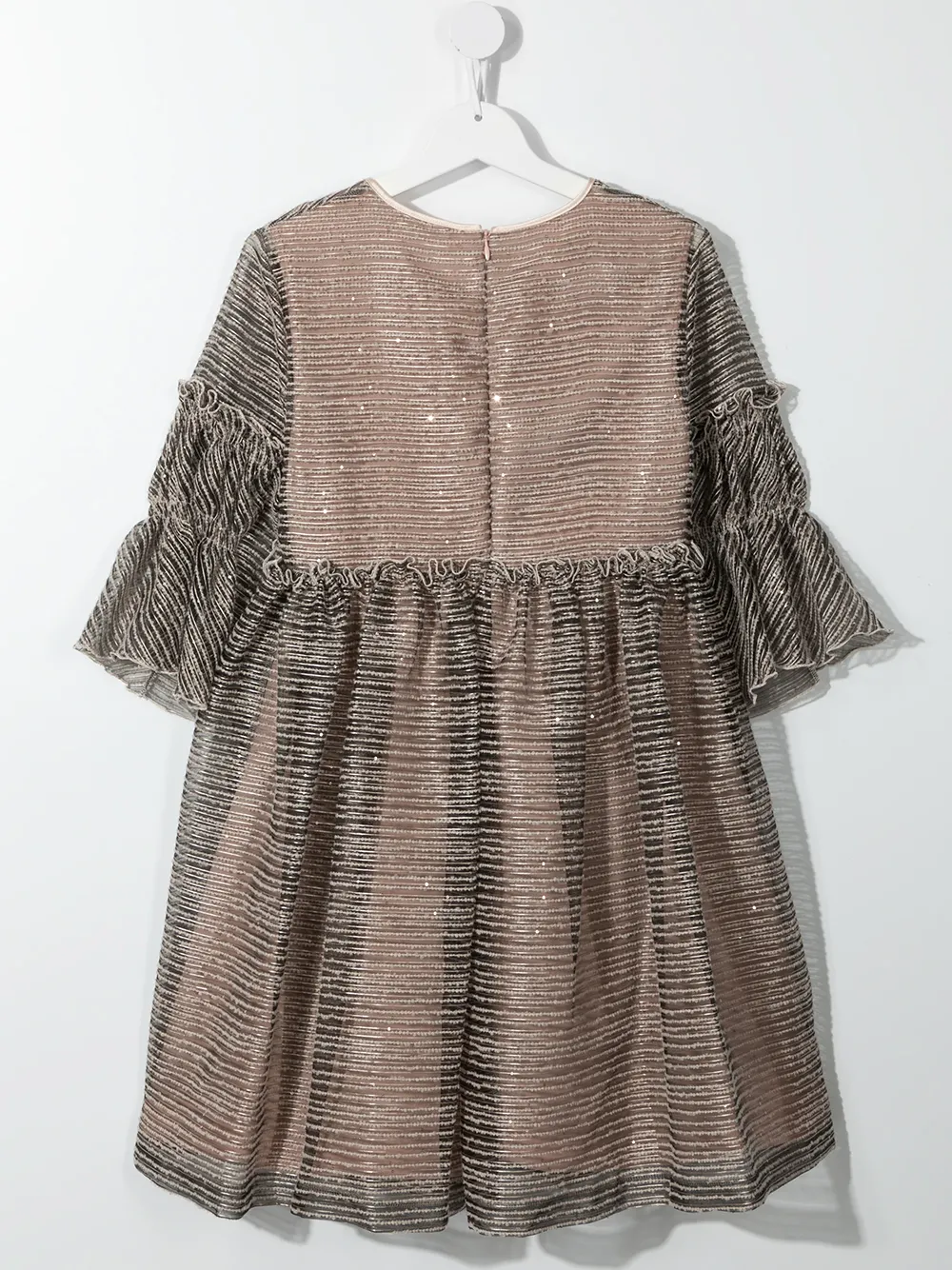 фото Valmax kids полосатое платье с оборками