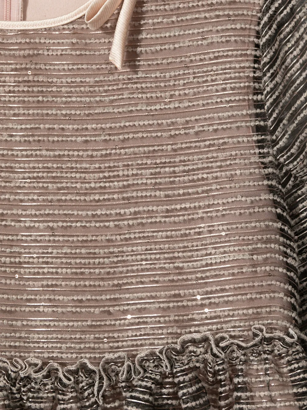 фото Valmax kids полосатое платье с оборками