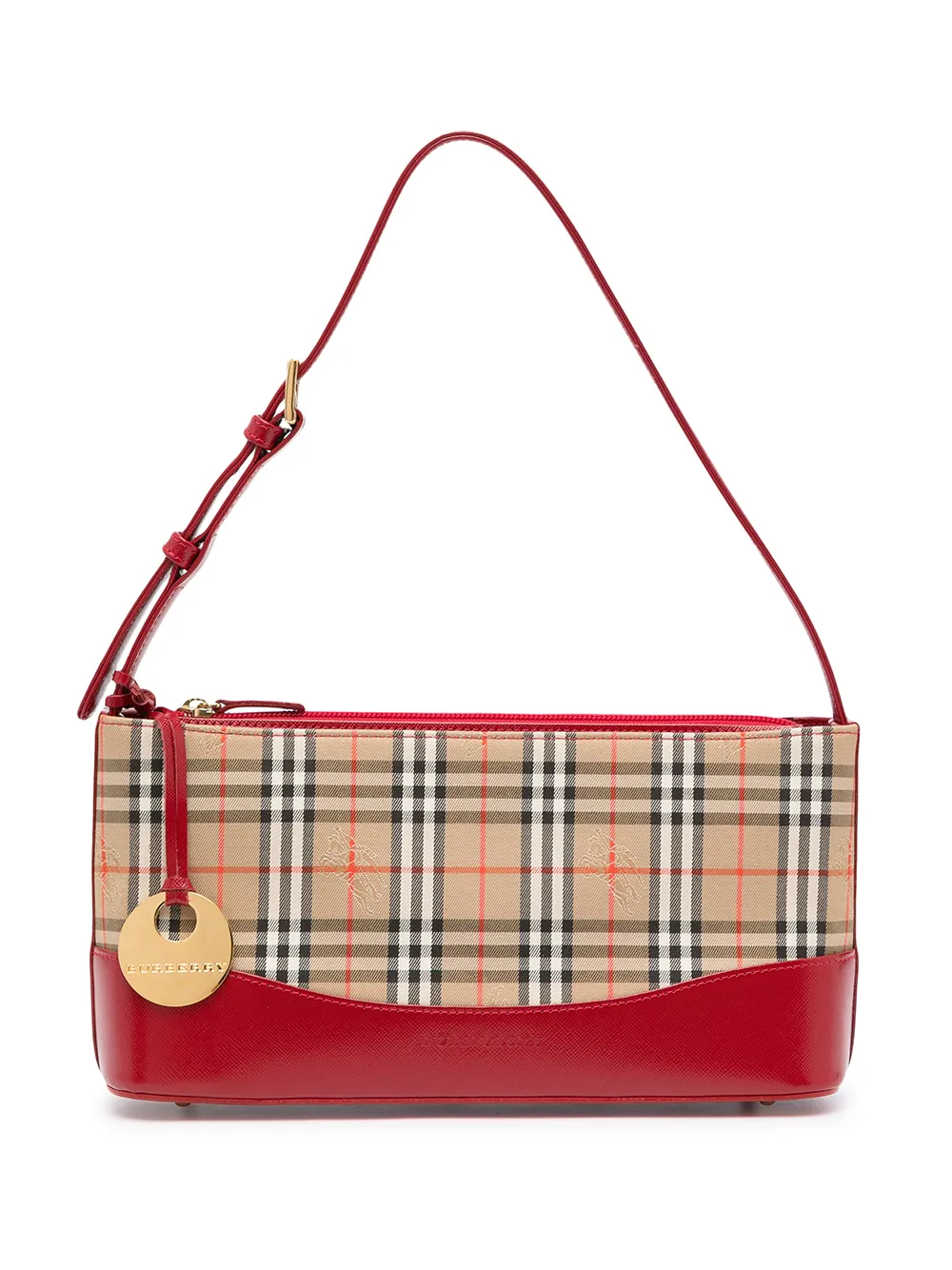 фото Burberry pre-owned сумка на плечо в клетку nova check