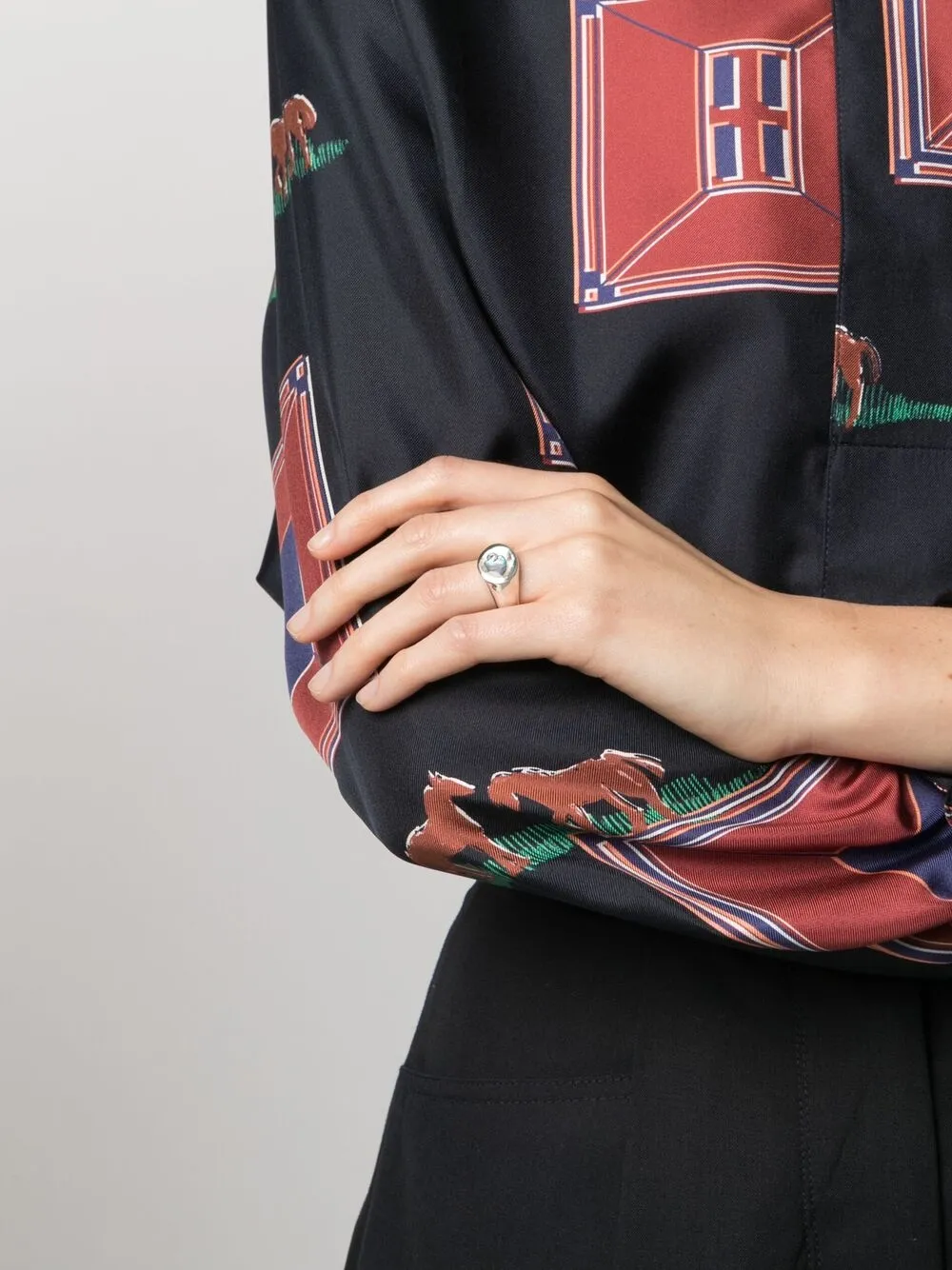 фото Pamela love кольцо signet с опалом