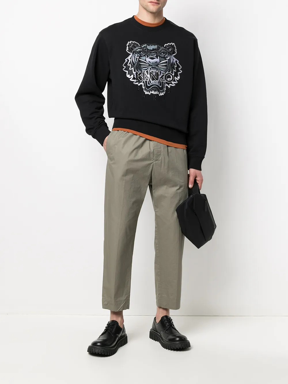 фото Kenzo толстовка с вышивкой tiger