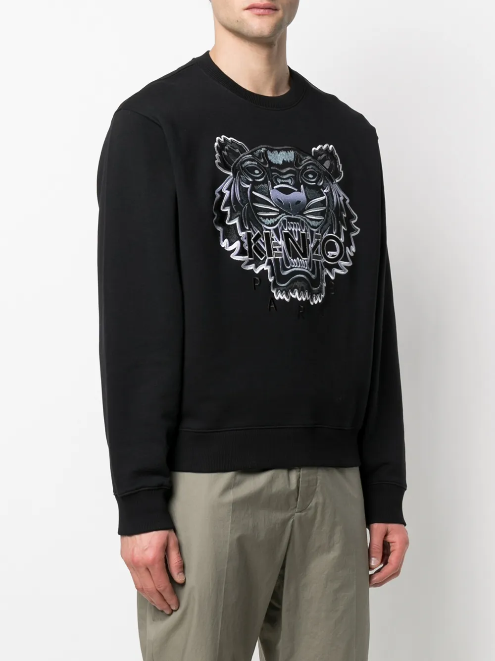 фото Kenzo толстовка с вышивкой tiger