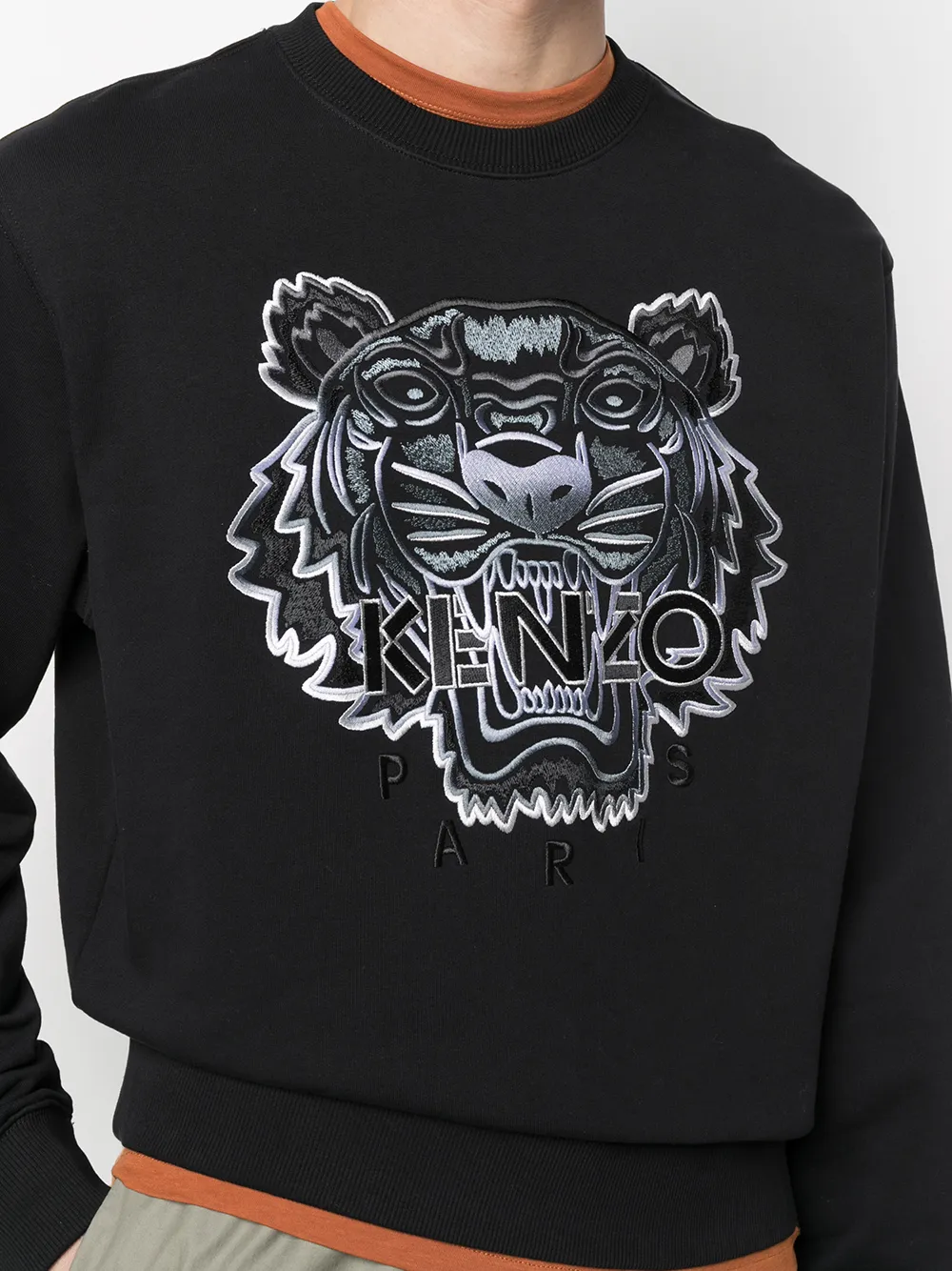 фото Kenzo толстовка с вышивкой tiger