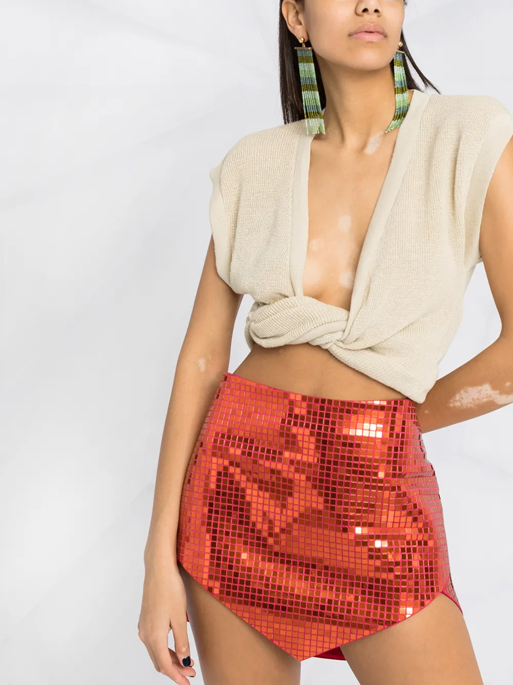 фото Jacquemus укороченный топ с драпировкой
