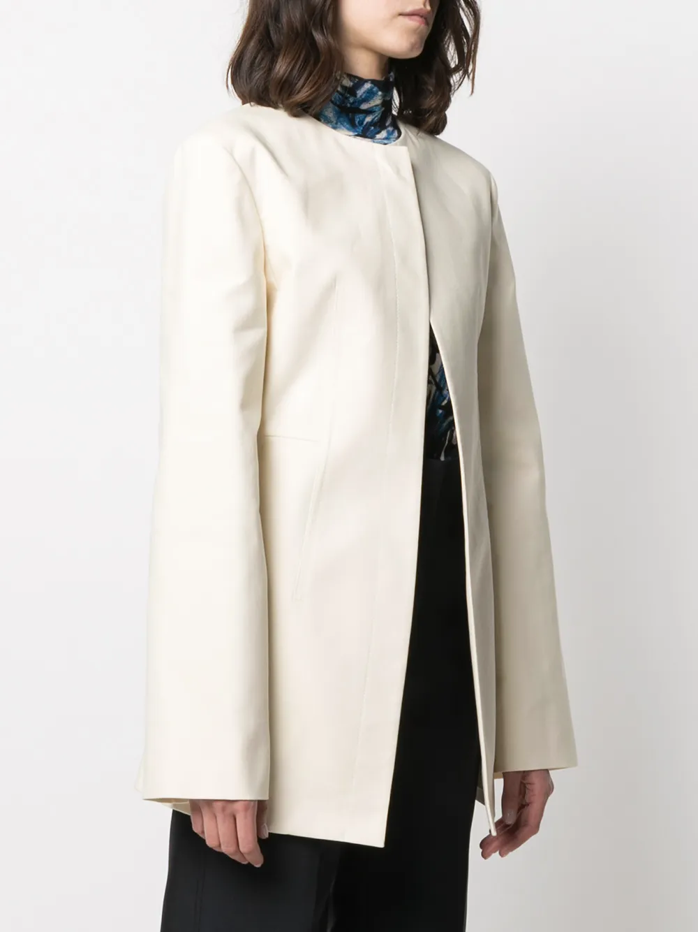 фото Jil sander однобортное пальто миди