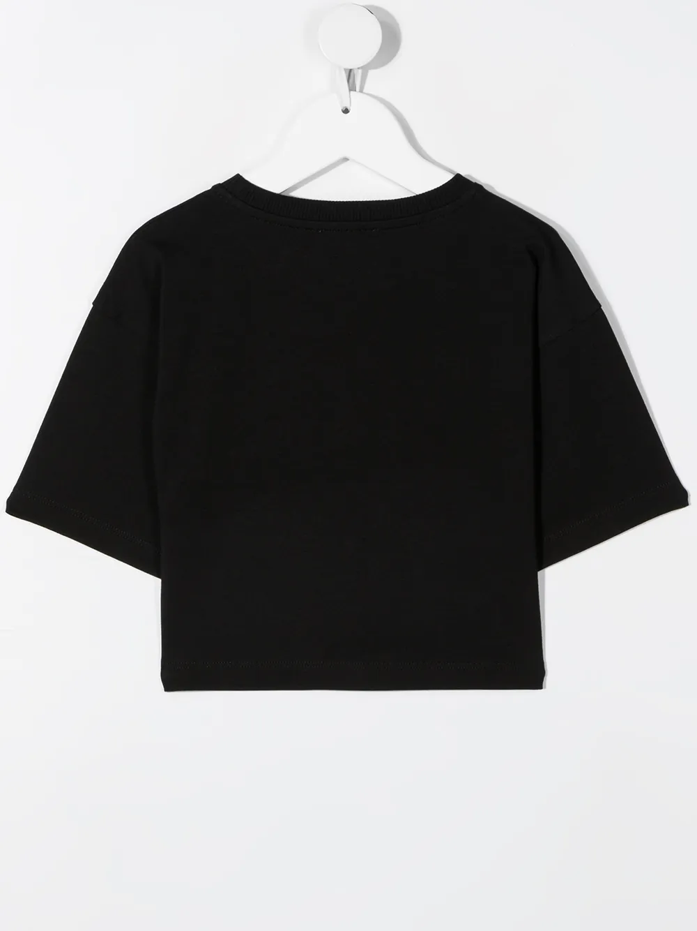 фото Moschino kids футболка с вышитым логотипом