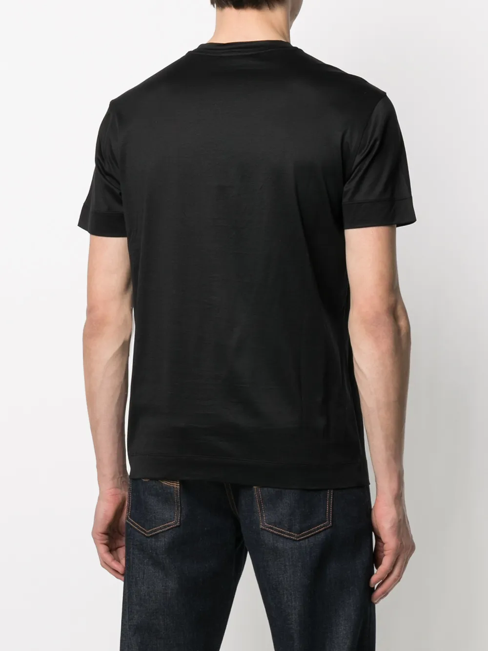 фото Emporio armani футболка с вышитым логотипом