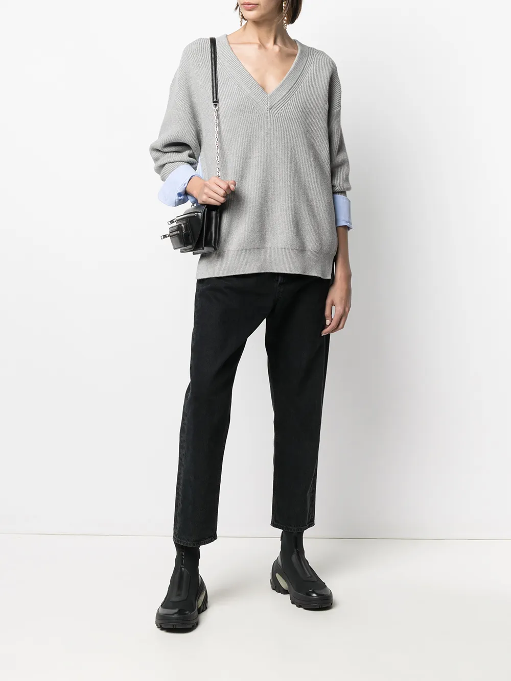 фото T by alexander wang двухслойный пуловер