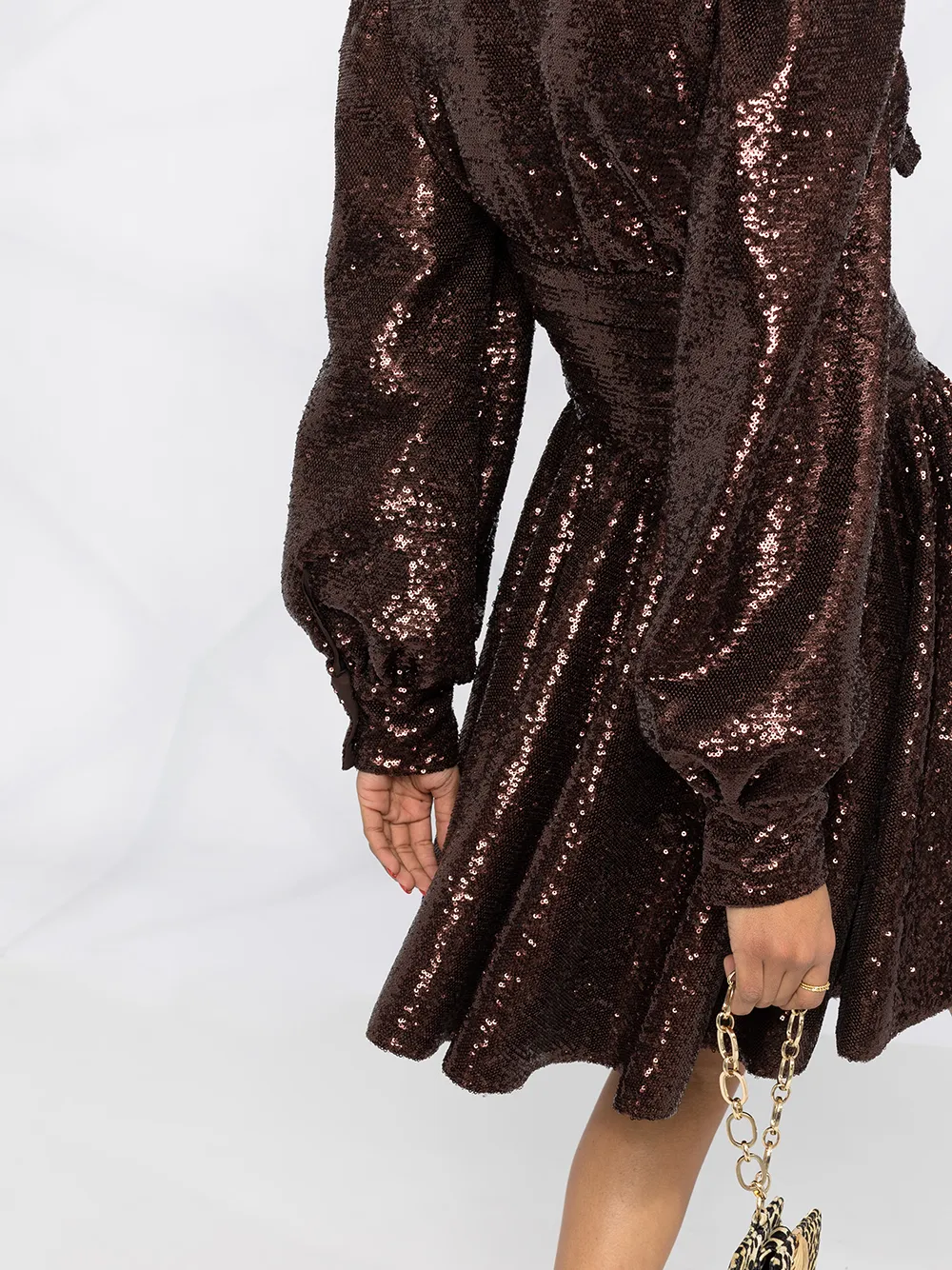 фото Brognano платье с бантом и пайетками