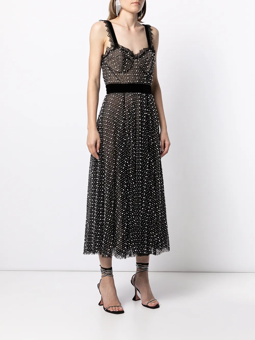 фото Ralph & russo декорированное платье с бюстье