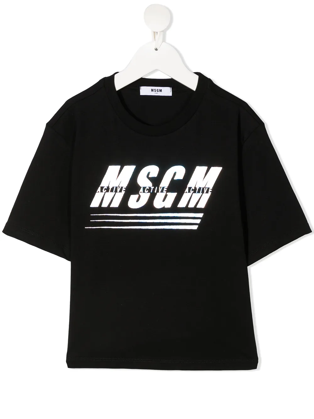 фото Msgm kids футболка с логотипом